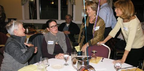 Some new faces – Allison and Leslie on right 